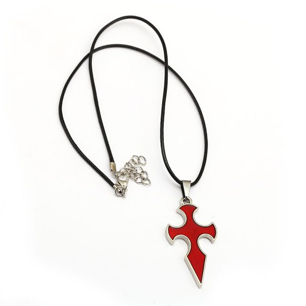 SAO Sword Art Online Necklace Knight of Blood Cross Pendant Metal Rope Chain Choker Necklaces Women Men Charm Gifts Jewelry