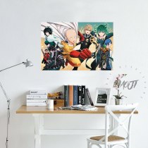 HOT Anime One Puch Man Posters Wall Art Printed Canvas Painting For Room Decoration Wall Decor Picture