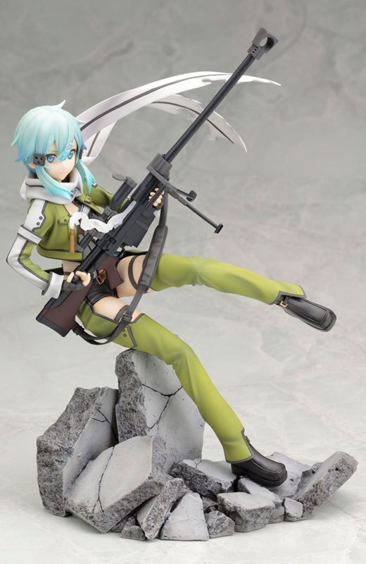 New Hot 22cm Sword Art Online Asada Shino Sao Action Figure Toys Collection Doll Toy Christmas