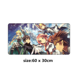 SIANCS 60x30cm Sword Art Online Mouse pad Anime Sexy XL Large Fashion Mousepad  For Speed Gamer Laptop Rubber Notebook mat