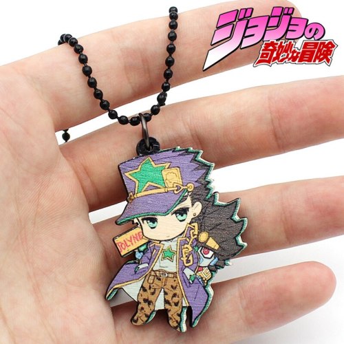Anime Jojos Bizarre Adventure Cosplay Figure Necklace Charms Cute Collection Gifts