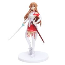 Anime SQ Sword art online Asuna (White Color Ver.) Collection Action Figure Model Toy 18cm