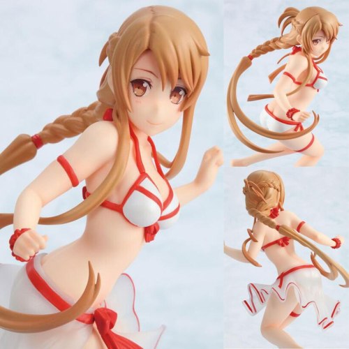 Sword Art Online Asuna swimsuit Ver. 1/10 scale painted action figure decoration figurine collection with box T7415