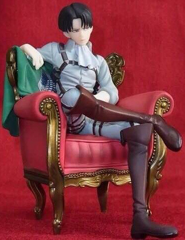 NEW hot 15cm Attack on Titan Levi Rivaille Rival Ackerman sofa action figure toys collection doll Christmas gift with box