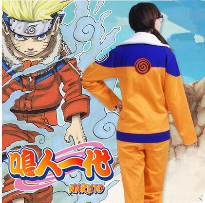 Anime Naruto Uzumaki Childhood Cosplay Costume Clothes Cartoon