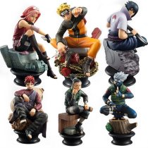 6pcs/set Naruto Action Figures Dolls Chess New PVC Anime Naruto Sasuke Gaara Model Figurines for Decoration Collection Gift Toys