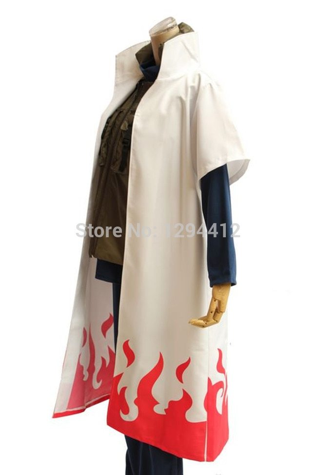 Anime Naruto Cosplay Costume Yondaime Hokage Namikaze Minato