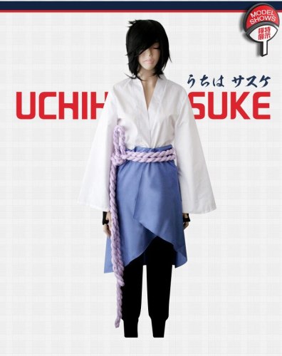 Uchiha Sasuke cosplay costumes anime Naruto Shippuden clothing third Generation Clothes (Blazer+pants+Waist rope+handguard S-2XL