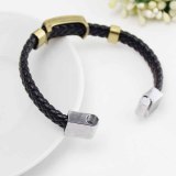 1 pcs Anime Naruto Knit Bracelet Cosplay Costumes Accessories Props Black Punk Fashion Bracelets Konoha Logo Wristband