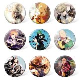 9 pcs/lot Anime One Punch Man Badges Toys Brooch Model Pins for gifts Size 58MM