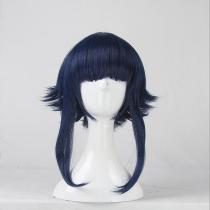NARUTO Hyuga Hinata Cosplay Wig Straight Blue Synthetic Hair for Adult