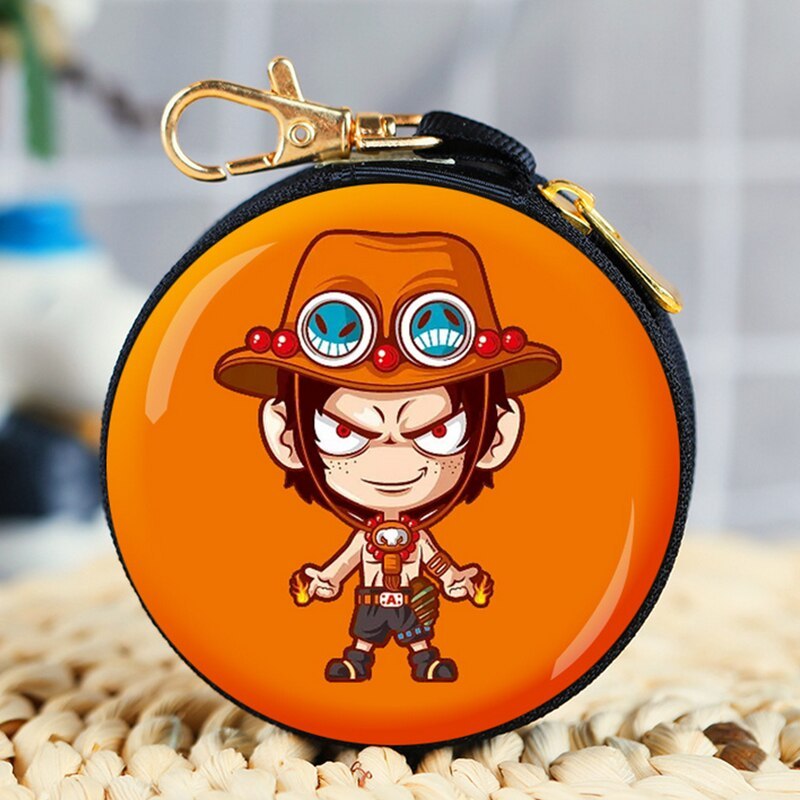 Multi Functional Storage Bag One Piece Cartoon Luffy Beautiful Shape Can Put Change Money Headset Data