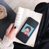 ONE PIECE Phone Case Japan Anime Cartoon Luffy Zoro Coque For iphone Xs MAX XR X 6 6s 7 8 plus Funny smile couple Silicone Capa