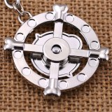 One Piece Skeleton Skull Pattern Silver Zinc Alloy Keychain Key Ring Cosplay Jewelry porte clef Chaveiro JJ11490