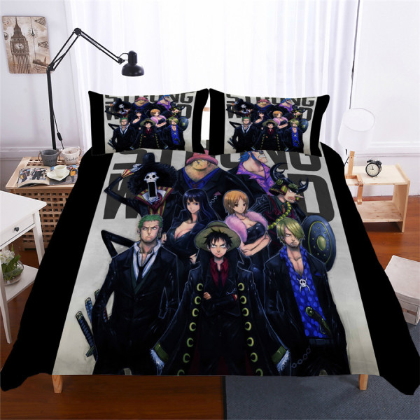 HELENGILI 3D Bedding Set One Piece Print Duvet Cover Set Bedcloth with Pillowcase Bed Set Home Textiles #OP-02