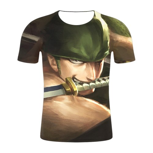 T-shirt Men Women T-shirt Anime Cartoon 3D Print T shirt Naruto/One Piece/Dragon Ball/One Punch Man Top Tee
