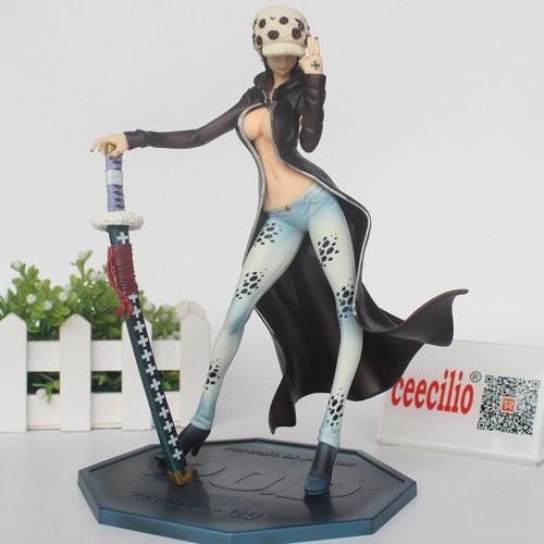 Anime One Piece Action Figure Sexy Girl COS Trafalgar Law PVC Figure POP One Piece Lady Collection Figurine 22CM