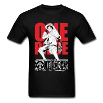 One Piece Luffy T-shirt Men Japanese Anime T Shirt Zoro Samurai Spirit Tshirt Youth Black Tops White Cotton Tees Custom Designer