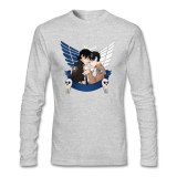 Design t shirt for Men Girlfriend's men Tops crossover ship Attack on Titan XS-3XL video game Blusa Fitness Tops Daily Wear