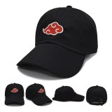 Anime Naruto Akatsuki cap Uchiha Itachi Cosplay Baseball Caps Hat Embroidered Cotton Adjustable