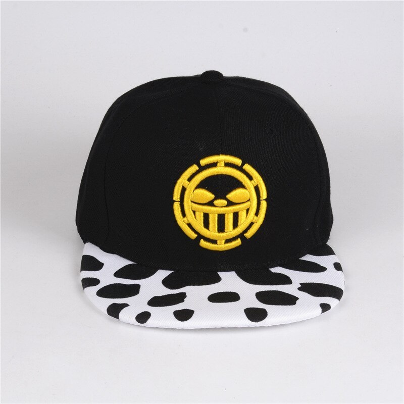 Anime One Piece Trafalgar Law Sign Skull Head Baseball Caps Sunhat