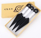 3pcs/set  Anime Naruto Ninja Uzumaki Kunai Shuriken Throwing Weapon Props Cosplay Toy A628
