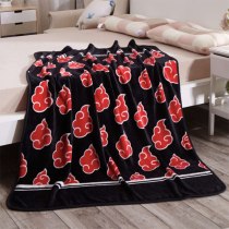 Anime Naruto Shippuden Akatsuki Soft Warm Coral Fleece Plush Throw Blanket Bed rug dropship Soft Warm Coral Fleece