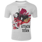 Attack on Titan 3D Short Sleeve Anime tshirt Regular T-shirt Short Sleeve Man Casual Clothes Plus Size