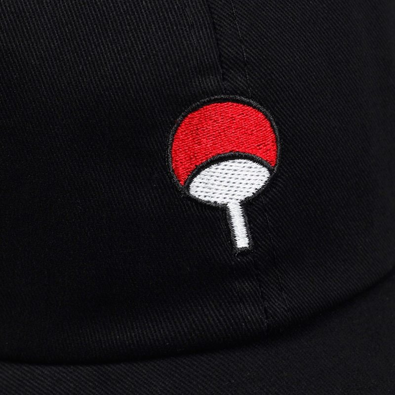 100 Cotton Japanese Anime Naruto Dad Hat Uchiha Family Logo