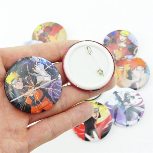10Pcs/Set Japan Anime NARUTO Pins Badges Brooch Chest Ornament Of the Clothing Accessoies Collection Cosplay Gift Mew