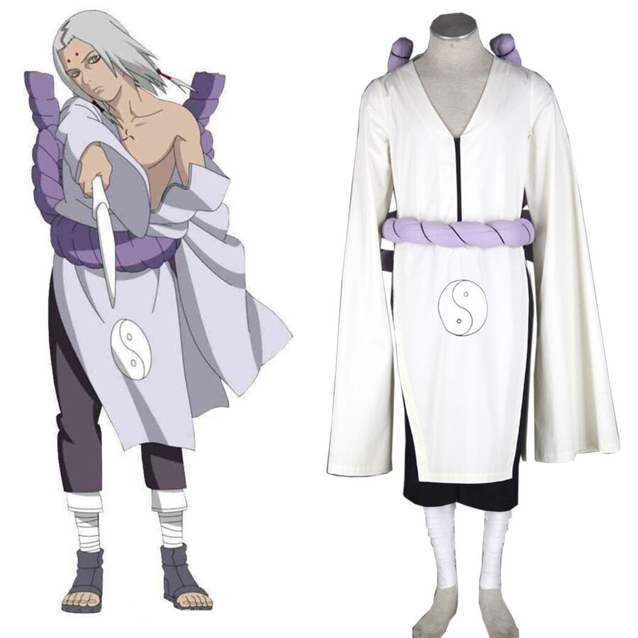 Free Shipping Naruto kaguya kimimaro Kimono Anime Cosplay Costume
