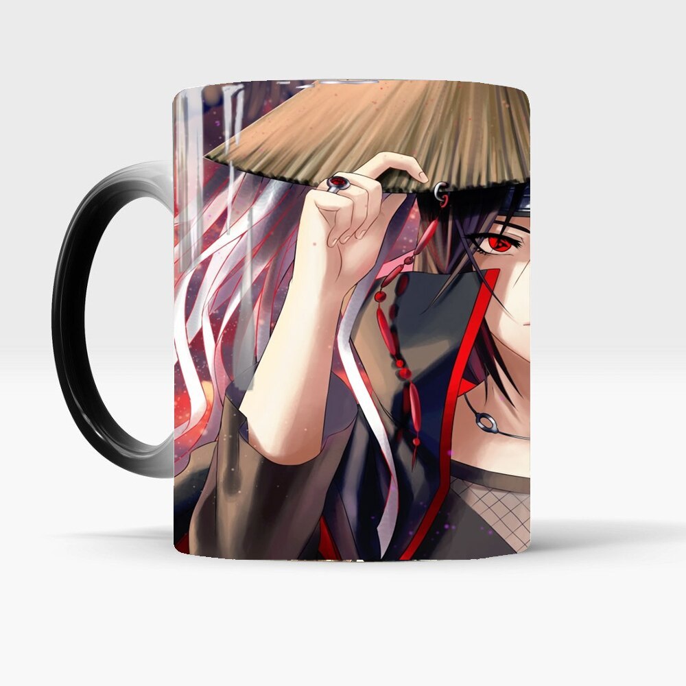 1pcs Uchiha Itachi Color Changing Mug Cool Anime Naruto Heat