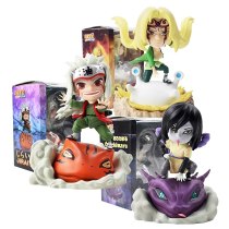 Naruto Shippuden Figures Jiraiya Tsunade Orochimaru Model Toys Anime Birthday Gift for Children