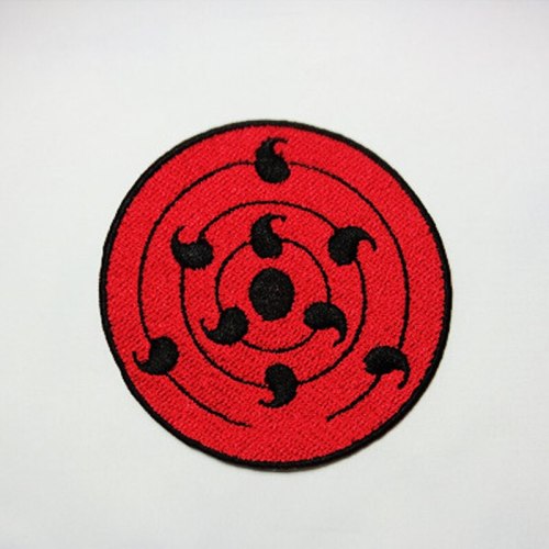 Cartoon animation naruto round eye patch sewing Classic Cartoon Iron on Patches Clothing diy Embroidered badges Sew Applique