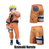 Summer new beach pants Uzumaki Naruto anime Naruto 3D printed swim trunks male Costume Anime Cosplay Unisex