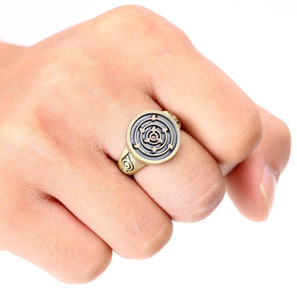 Bronze Rings Naruto Rings jewelry Naruto Sasuke Konoha Kaleidoscope