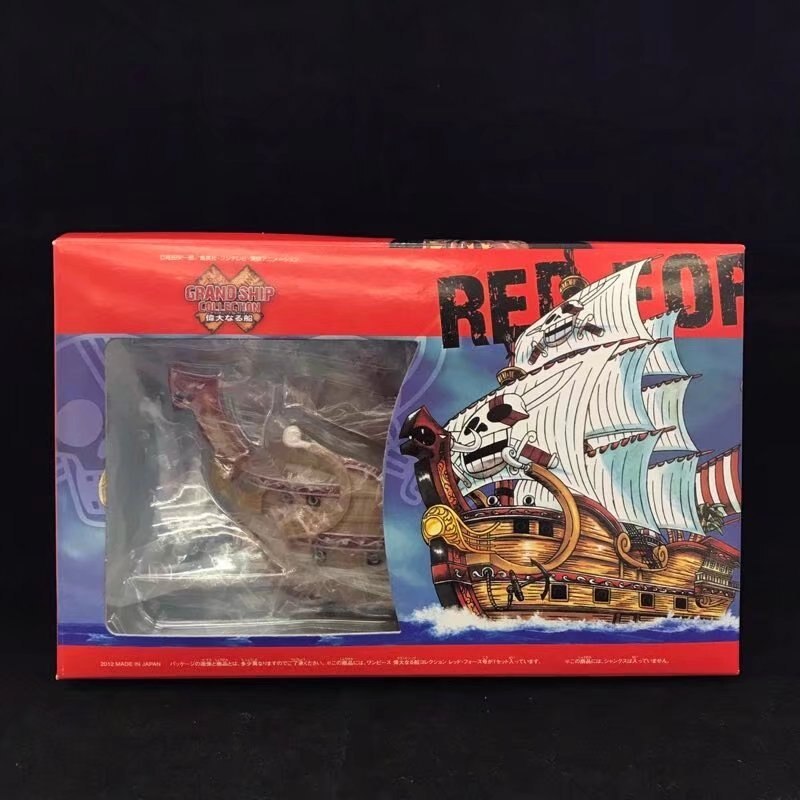 One Piece Anime Red Hair Shanks Red Force Pirate Grand Ship Model Boxed Pvc Action Figure One Piece Anime Red Hair Shanks Red Force Pirate Grand Ship Model Boxed Pvc Action Figure