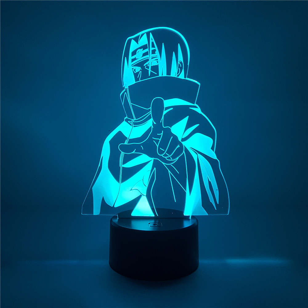 Anime Figure Uchiha Itachi Naruto Figure LED 3D Night ...