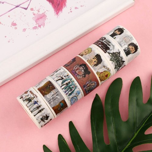2cm*5m Anime Q Version Cartoon One Piece Naruto Washi Tape Adhesive Tape DIY Scrapbooking Sticker Label Masking Tape