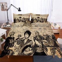 HELENGILI 3D Bedding Set One Piece Print Duvet Cover Set Bedcloth with Pillowcase Bed Set Home Textiles #OP-01
