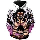 Anime 3D Hoodies Men Clothes 2018 Sweatshirts One Piece Luffy Print Pullovers Harajuku Tops Streetwear Plus  Size