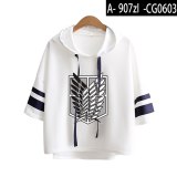 Attack on Titan Printed Hooded T-shirts Women Fashion Summer Short Sleeve Tee Arrival Casual T shirt New 2019 CG0603