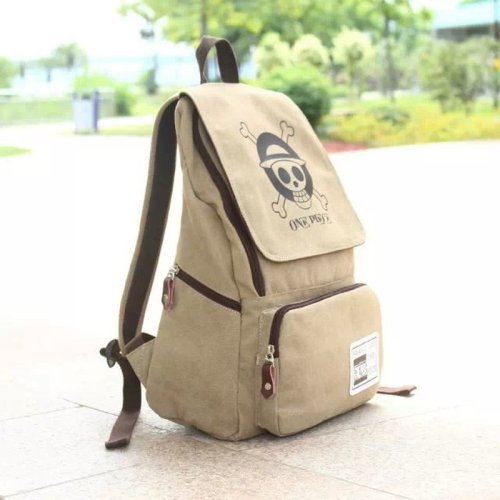 14 inch Laptop Backpack Japan Anime One Piece Backpack 2018 New Canvas Cartoon mochilas School Bags for Teenagers