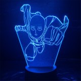 One Punch Man Night Lights Led Saitama Lampara Anime Lamp 3D Lighting Desk Lamp Kids Gift Color Changing Luminaria Toys