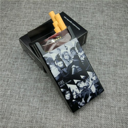 Personalized Naruto Aluminium Alloy Cigarette Case Laser Engraving Cigarette Boxes Case Smoke Accessories