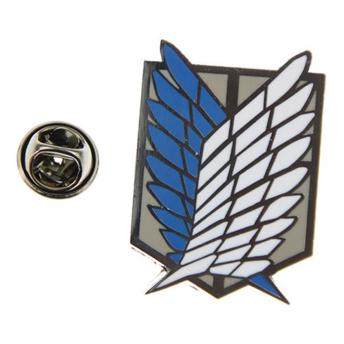 Shingeki No Kyojin Attack On Titan Recon Corps Logo Metal Emblem Badge Cosplay Free Shipping
