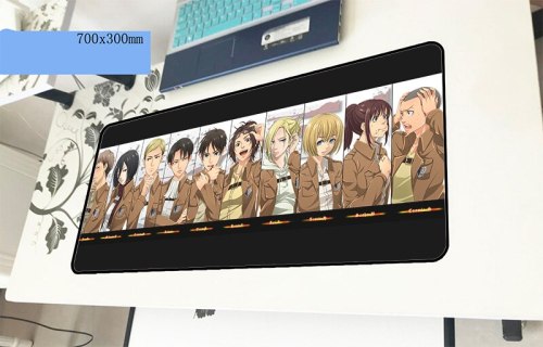 attack on titan mouse pad gamer Mass pattern 700x300x2mm notbook mouse mat gaming mousepad large cute pad mouse PC desk padmouse