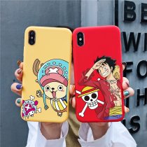 One Piece Japan Anime Luffy Tony Chopper Candy tpu Back Case For Apple iPhone 7 8 6 6S Plus X XS Max Xr Relief Soft Cover Cases