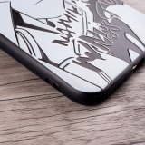 Black White ONE PIECE Naruto Sasuke Kakashi Phone Case For iPhone X 8 7 6 6S s Plus XR XS Max Soft Silicone Back Cover