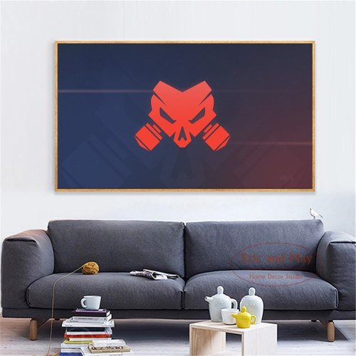 Rainbow Six Siege Logo Canvas Art Print Painting Modern Wall Picture Home Decor Bedroom Decorative Posters No Frame